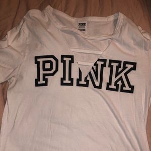 Victoria secret pink vneck tee